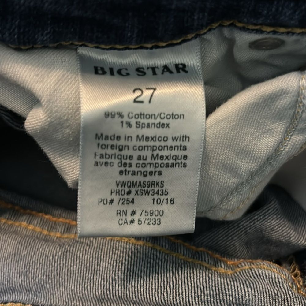 BIG STAR denim jeans Maddie skinny 27 - Picture 5 of 6